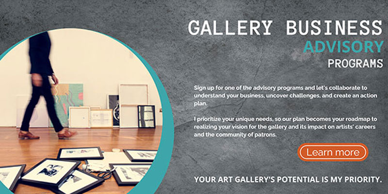 Coaching services for an art gallery business